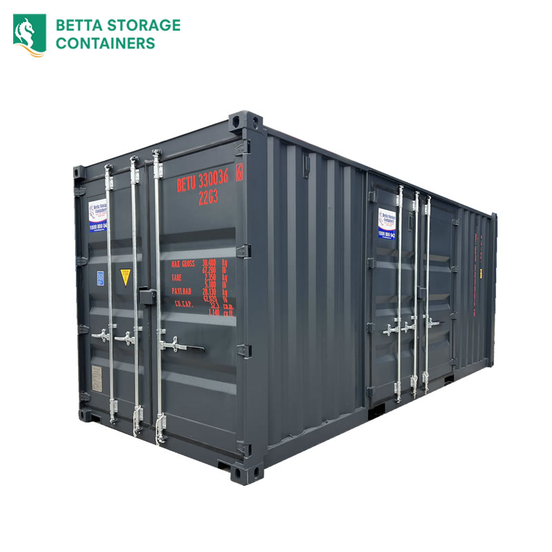20ft Container With Set of Doors on Side Sales & Hire Sydney
