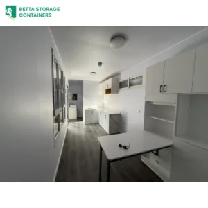 40ft high cube container home, kitchenette & living, for sale Sydney